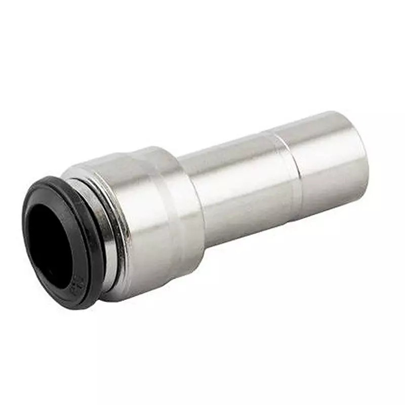 RS PRO Pneumatic Straight Tube-to-Tube Adapter 10 mm 4 mm Push-in 20 bar Max Pressure, 2312672 (Pack of 10 Pcs)