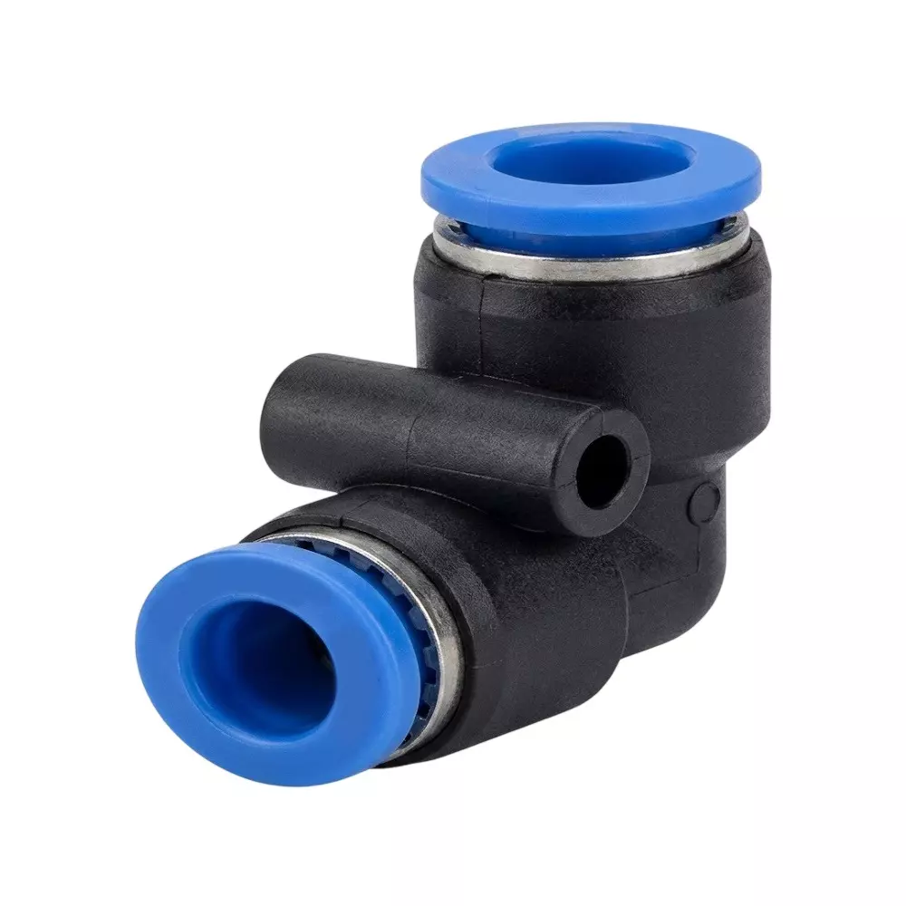 RTQD GPUL Series Pneumatic Union Elbow G Thread Fitting, Size 14 mm for Pneumatics Application