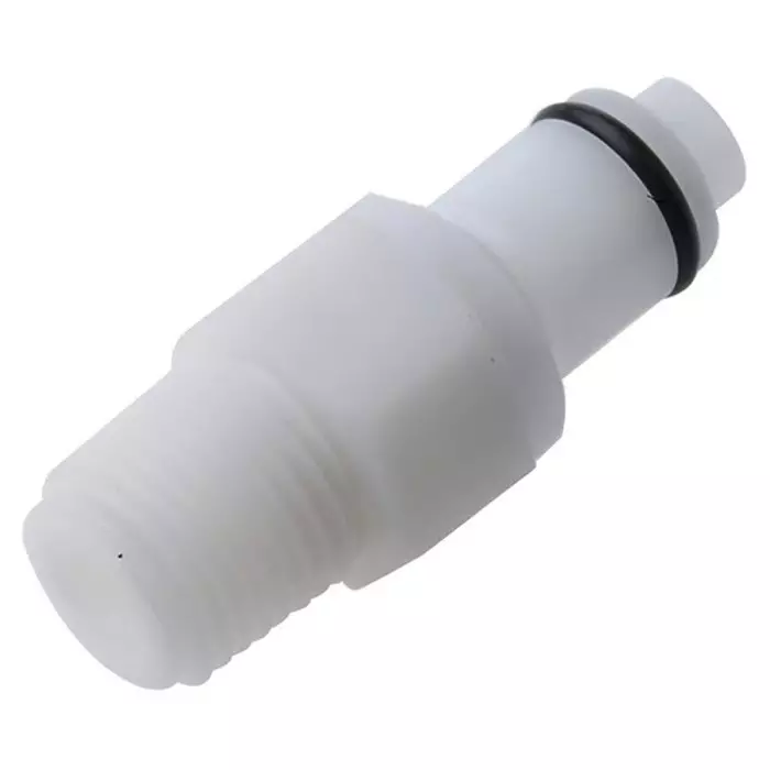 Colder Products Hose Connector Straight Threaded Coupling BSPT 1/4 inch 8.3 bar, PLCD24004BSPT