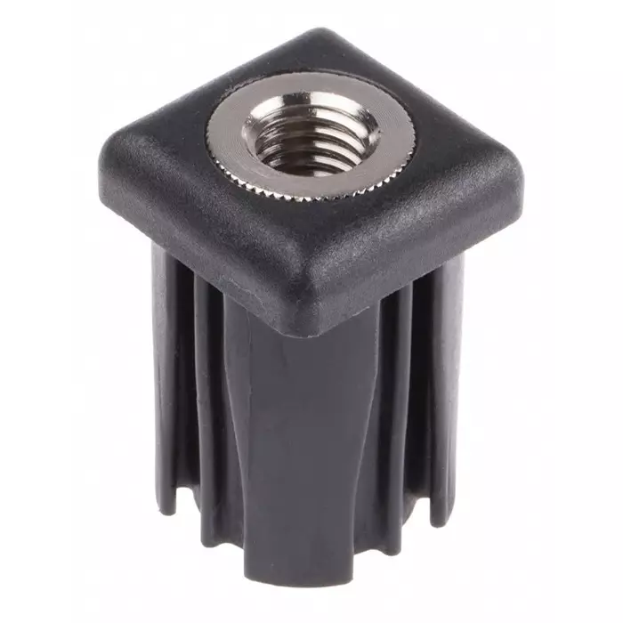 RS PRO Square Nylon Tube Insert 500 Kg Static Load Capacity 43 mm Height (Pack of 4)