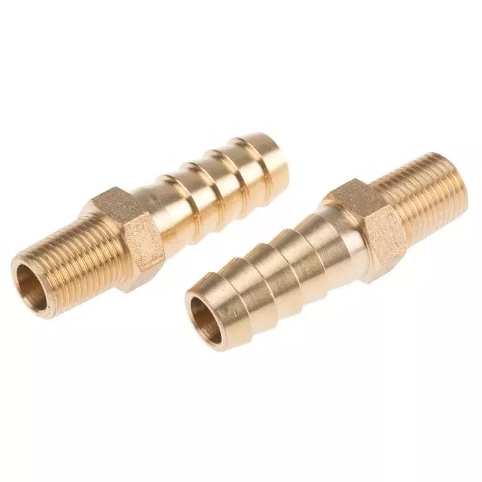 RS PRO Hose Connector Hose Tail Adaptor G 1/8 inch 3/8 inch Inner Dia (Pack of 2)