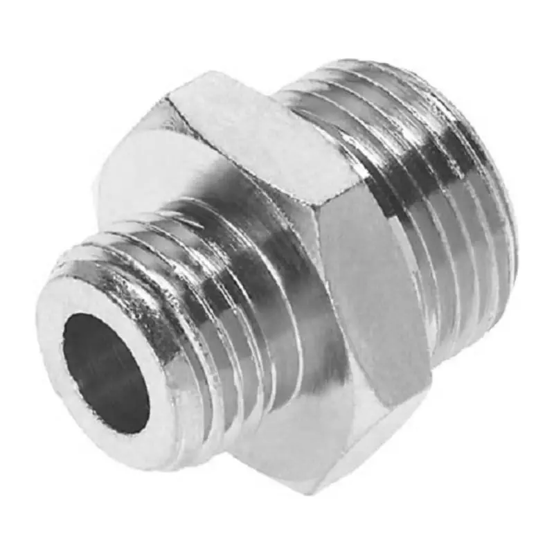 Festo Straight Fitting NPFC G 1/4 Male Connector A Threaded, NPFC-D-2G14-M (Bag of 10 Pcs)
