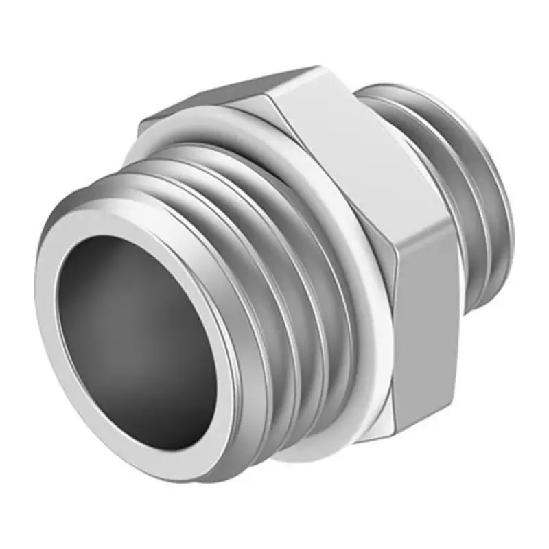 Festo Nipple NPFC-DS G 3/8 Connector A Threaded, NPFC-DS-G14-G38-M