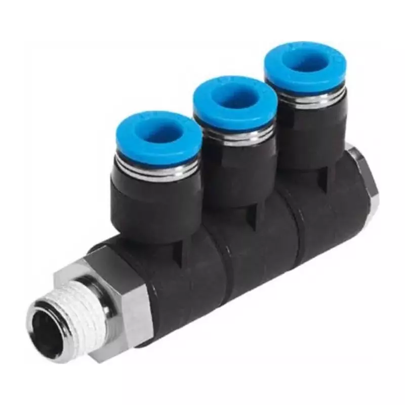 Festo Bulkhead Fitting QSLV4-G1/4-10 Connector A, QSLV4-G1/4-10