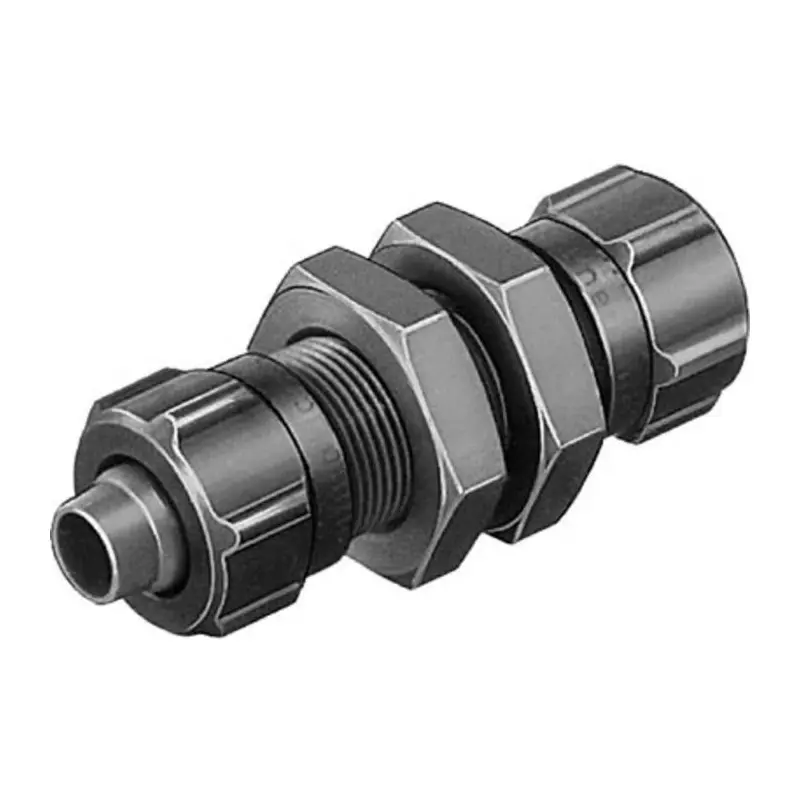 Festo Bulkhead Quick Connector SCK-PK-3-KU Connector A Threaded, SCK-PK-3-KU (Bag of 10 Pcs)