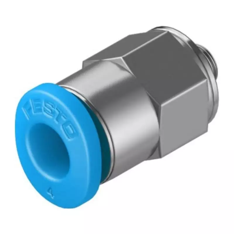 Festo Straight Threaded Adaptor M3 Male Connector A Threaded-to-Tube, QSM-M3-4-100 (Pack of 100 Pcs)