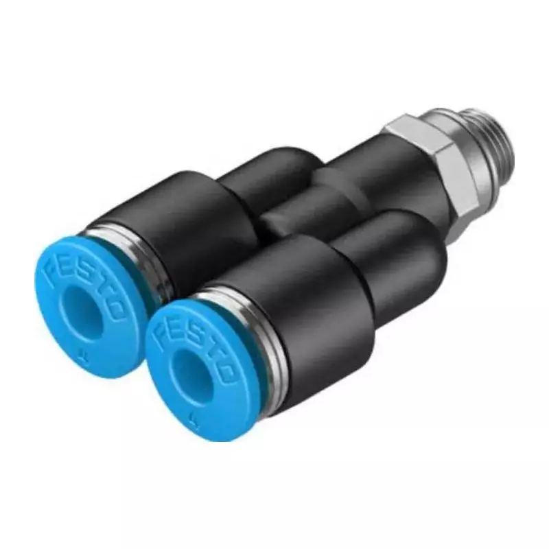 Festo Y Threaded Adaptor Push In 4 mm Connector A Threaded-to-Tube, QSY-M5-4 (Pack of 10 Pcs)