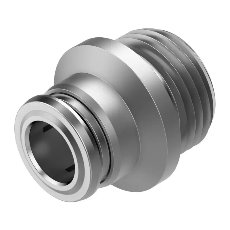 Festo Straight Fitting NPQR G 3/8 Male Connector A Threaded-to-Tube, NPQR-DK-G38-Q8