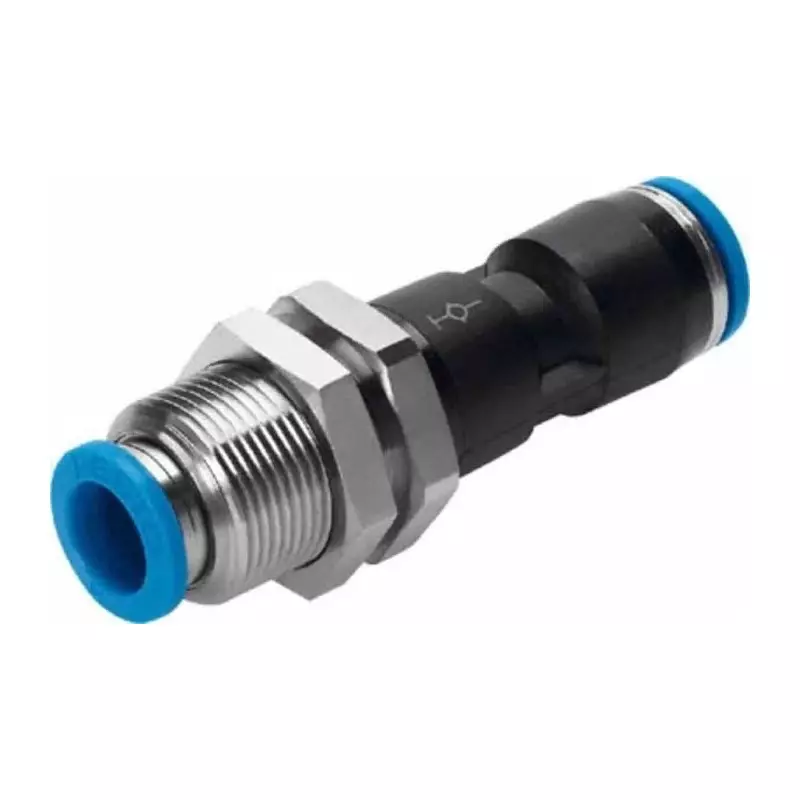 Festo Bulkhead Tube-to-Tube Adaptor QS Push In 4 mm Connector A Tube-to-Tube, QSSK-4