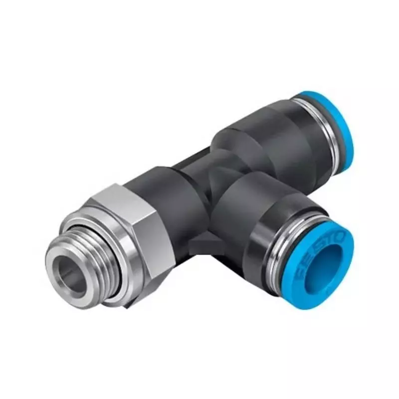 Festo Push-in Fitting QS G 1/8 Male Connector A Threaded, QSTL-G1/8-4-100 (Bag of 100 Pcs)