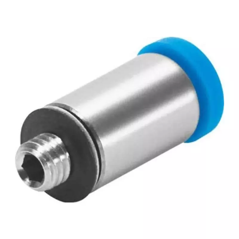 Festo Straight Threaded Adaptor M3 Male Connector A Threaded-to-Tube, QSM-M3-4-I-R-100 (Bag of 100 Pcs)