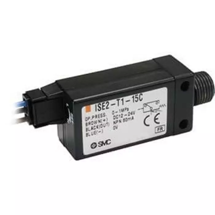SMC Contact (Reed Switch) Pressure Switch, R 1/8 0kPa to 1 bar, ISE2L-01-55L