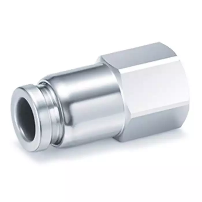 SMC KQB2F Series Female Connector, 8 mm, Threaded-to-Tube Connection Style, KQB2F08-02