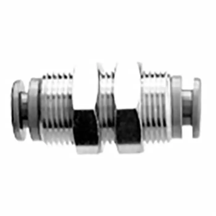 SMC KR Series Bulkhead Union, 8 mm to 8 mm, Tube-to-Tube Connection Style, KRE08-00