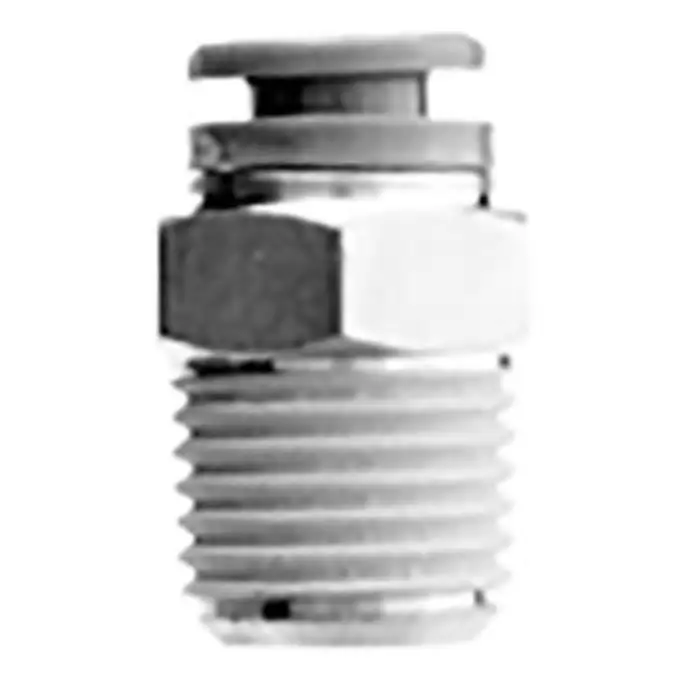 SMC KRH Series Male Connector, 12 mm to R 1/4, Threaded-to-Tube Connection Style, KRH12-02S