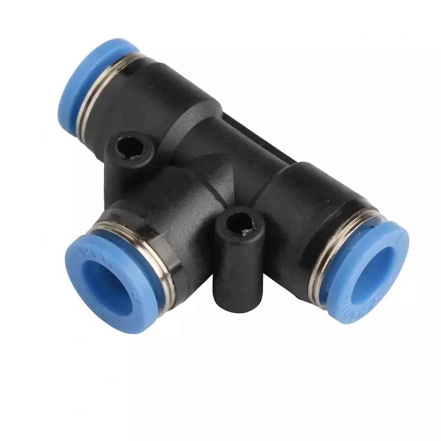 INTECO Equal Tee 10 mm Outside Dia 3-Way, PUT-10 (Pack of 100)