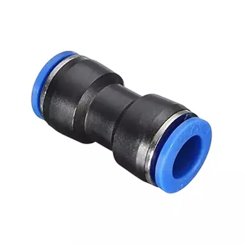 SMSN Equal Union Straight SPU (PUC) 4 mm Diameter Brass With Chrome Platted Sleeve color Blue