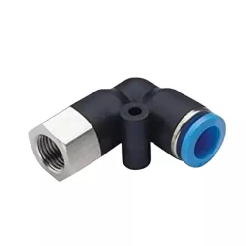 SMSN Female Elbow SPLF 4 mm Outside Diameter 02(1/4) Thread Size Brass With Chrome Platted