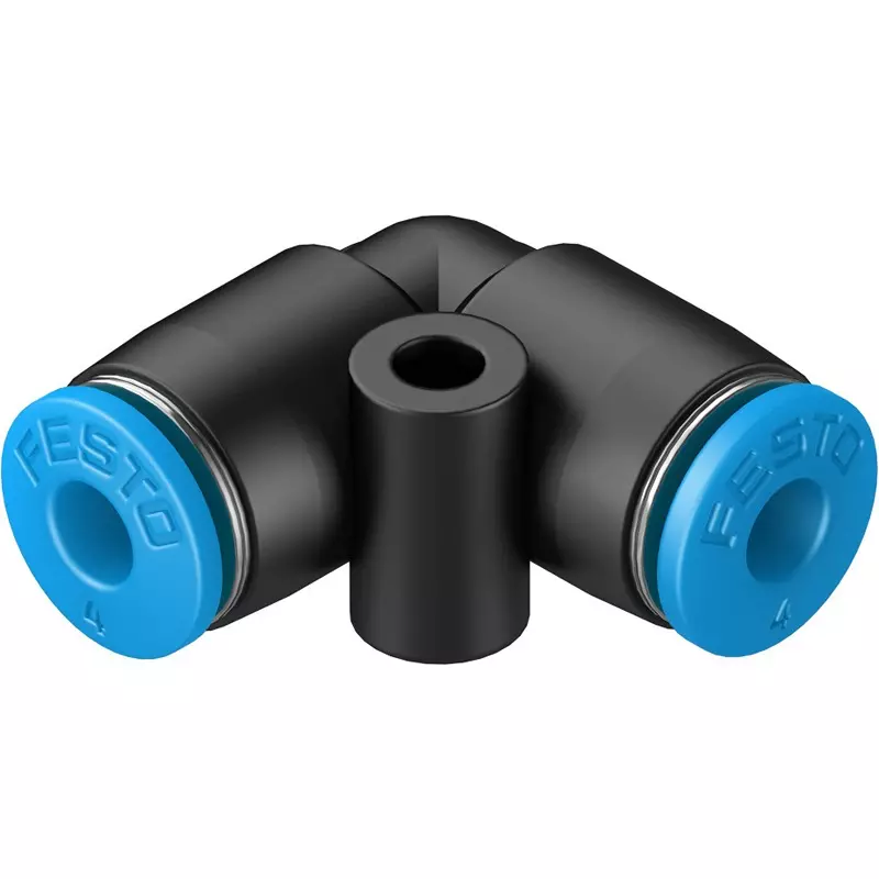 FESTO Push-in L-Connector PBT Housing Material 2.8 mm Nominal Size, QSL-4-100 (Pack of 10)