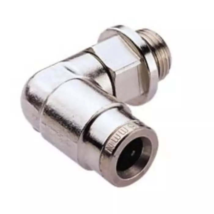 Norgren Push In Connector 12 mm Threaded-to-Tube Connection Style, 102471238 (Pack of 5)