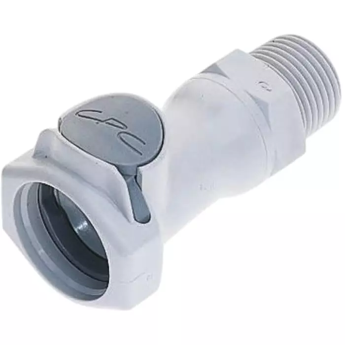 Colder Products Hose Connector Straight Threaded Coupling NPT 3/8 inch 4.2 bar, HFCD10612