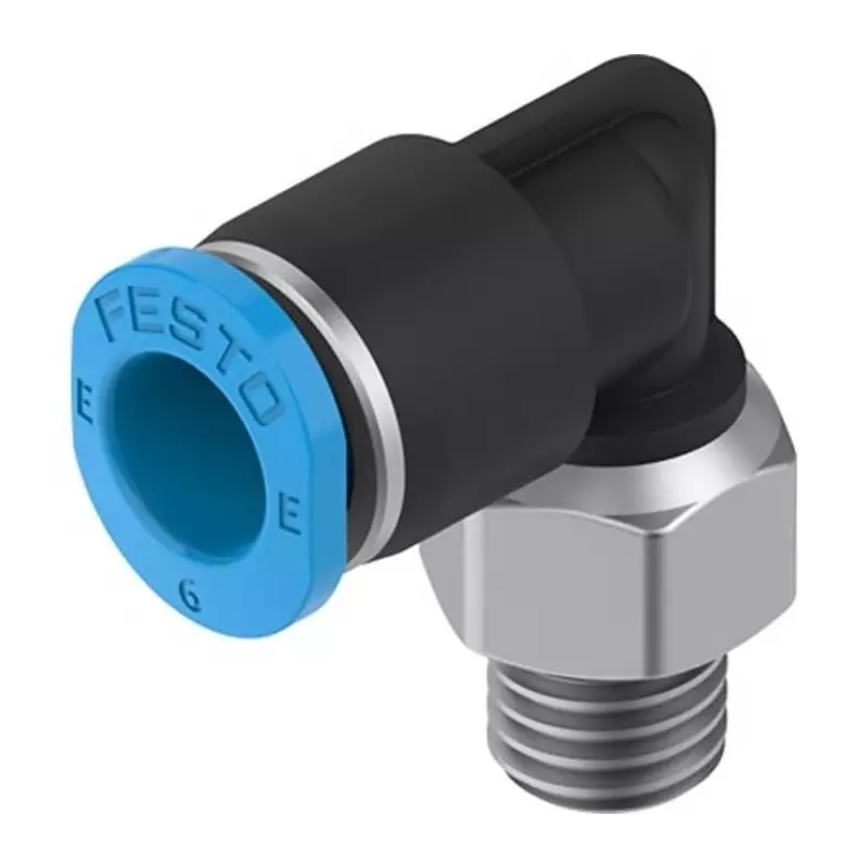 Festo Push-in Fitting NPQE-L M7 Connector A Threaded, NPQE-L-M7-Q6-F1A-P10