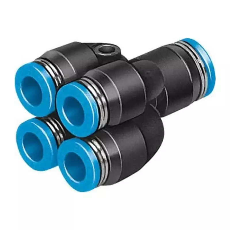 Festo Y Tube-to-Tube Adaptor QSQ Push In 6 mm Connector A, QSQ-8-6