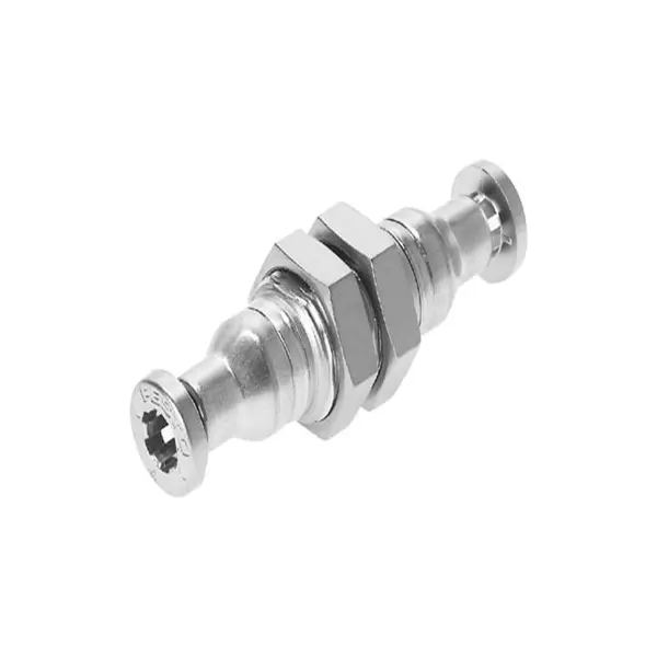 Festo Bulkhead Tube-to-Tube Adaptor CRQS Push In 4 mm Connector A Tube-to-Tube, CRQSS-4