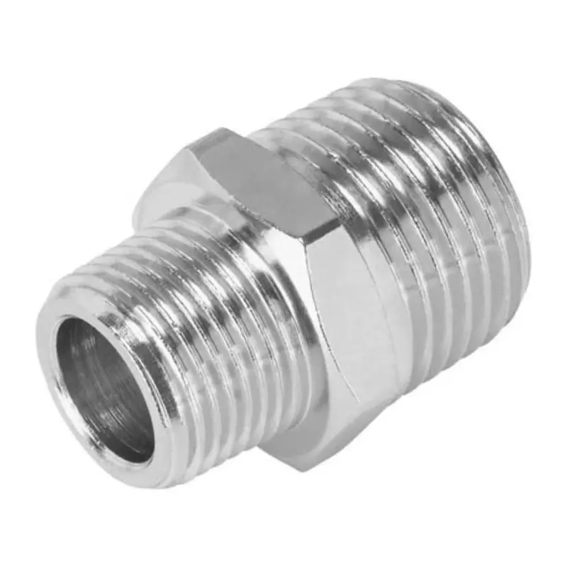 Festo Nipple NPFC-D-2R R 1/2 Connector A Threaded, NPFC-D-2R12-M (Pack of 10 Pcs)