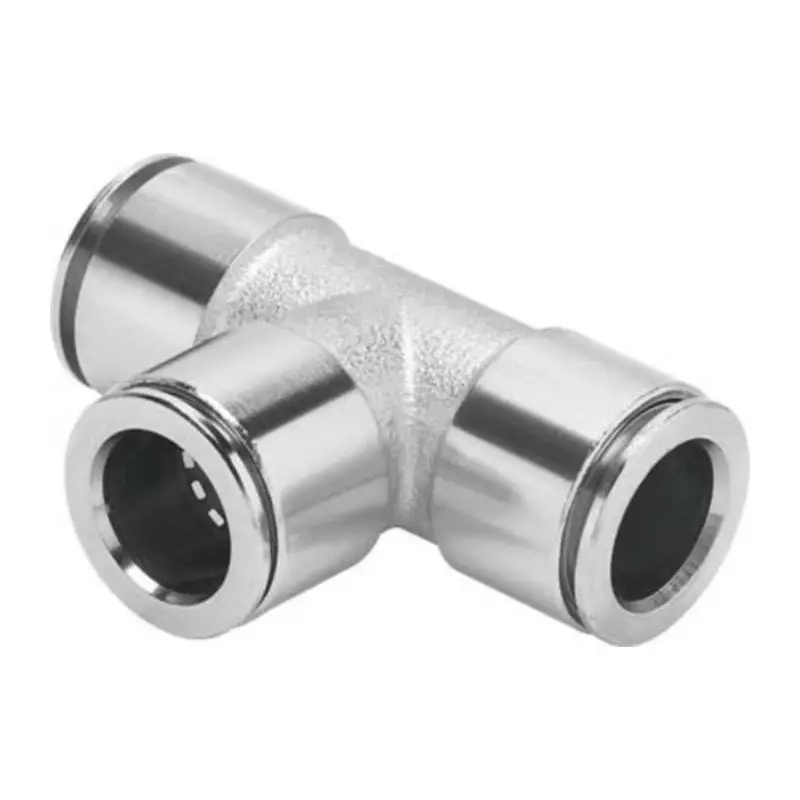 Festo Tee Tube-to-Tube Adaptor NPQM-T-Q12-E-P10 Push In 12 mm Connector A Tube-to-Tube, NPQM-T-Q12-E-P10 (Pack of 10 Pcs)
