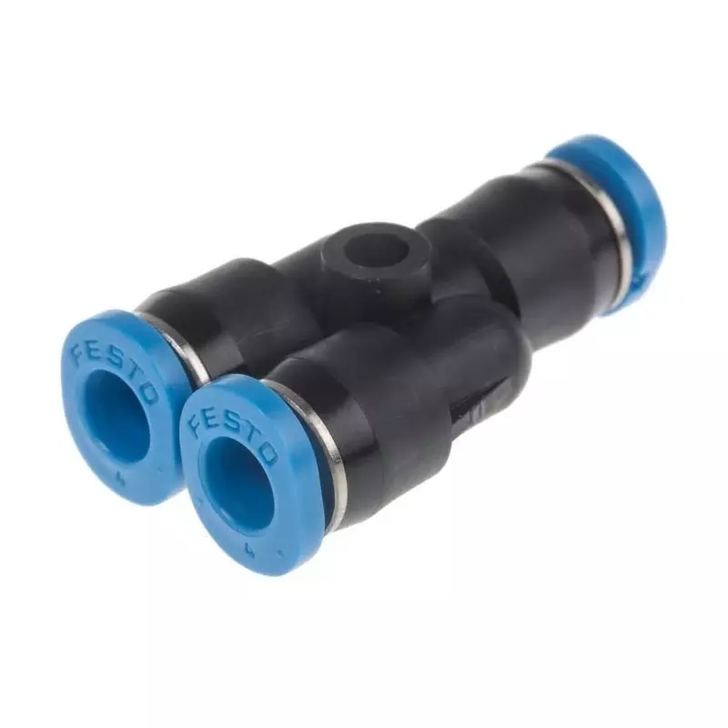 Festo Y Tube-to-Tube Adaptor QSMY Push In 4 mm Connector A Tube-to-Tube, QSMY-4 (Bag of 10 Pcs)