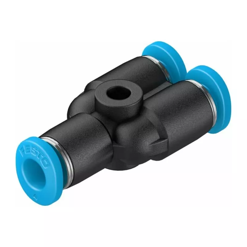 Festo Y Tube-to-Tube Adaptor QSMY Push In 4 mm Connector A Tube-to-Tube, QSMY-4 (Bag of 10 Pcs)