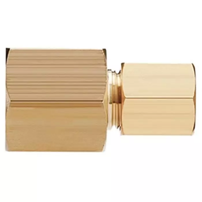 SMC DHF Series Female Connector, 6 mm to Rc 1/4, Threaded-to-Tube Connection Style, DHF06-02 (Pack of 10 )