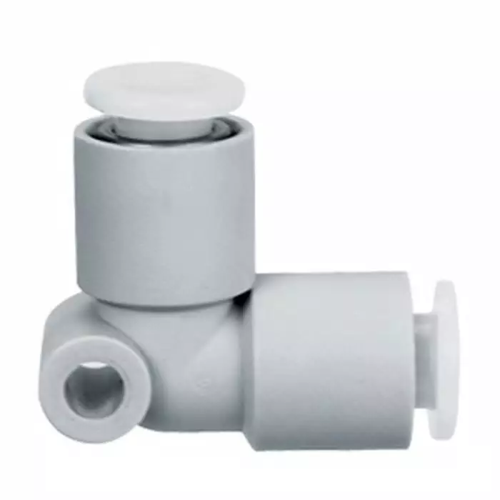 SMC KGL Series Elbow Fitting, 6 mm to 6 mm, Tube-to-Tube Connection Style, KGL06-00