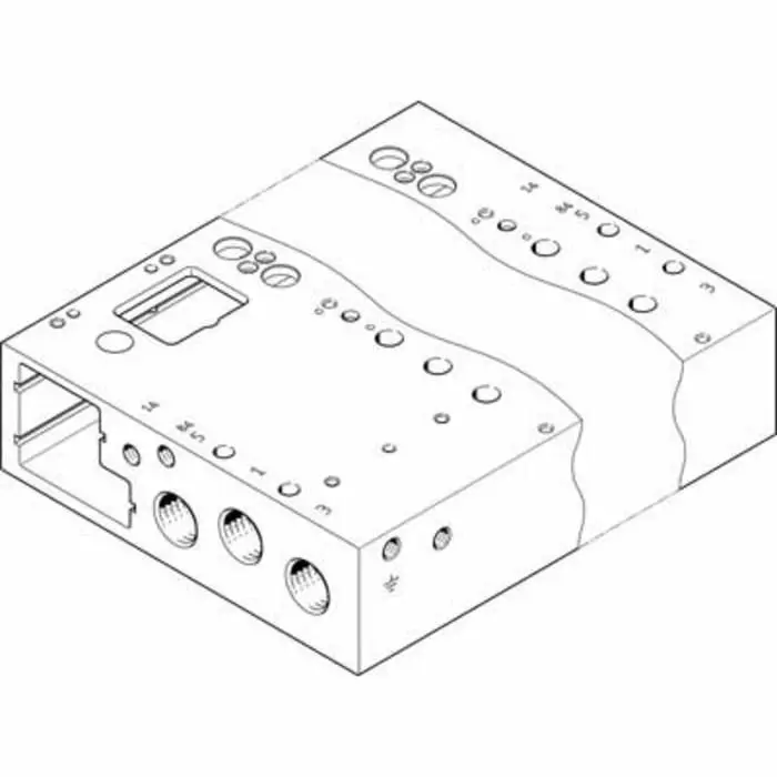 Festo VABM Pneumatic Manifold Fitting G 1/4 G 1/4, VABM-L1-14G-G14-9-GR