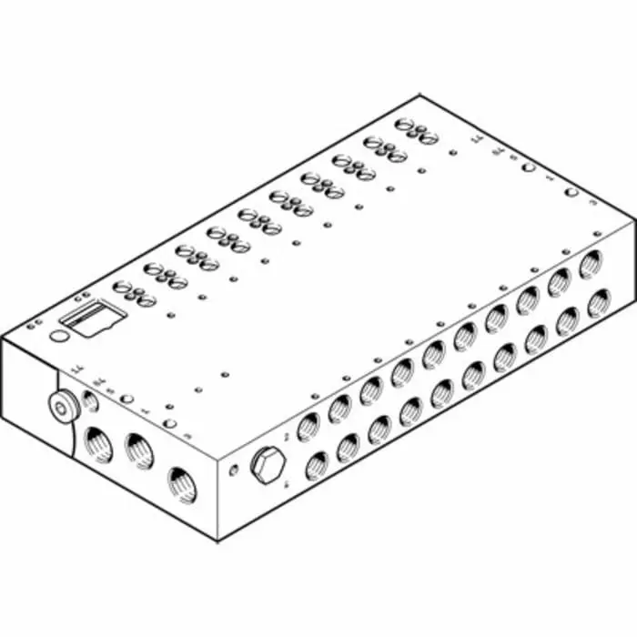 Festo VABM Pneumatic Manifold Fitting G 3/8 G 1/4, VABM-L1-18W-G38-7-G