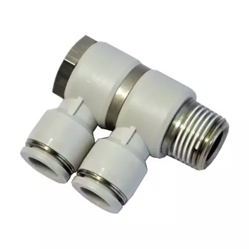 Airtac PHW Series Double Universal Male Elbow 8 mm Dia. 1/4 inch Thread, PHW 802 D