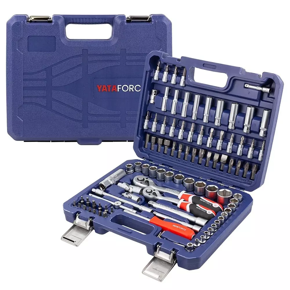 yataforce-94-pcs-socket-kit-with-ratchet-wrenches-chrome-vanadium-steel-14-38-inch-635-952-mm-size-silver-for-home-garage-auto-repairs-use