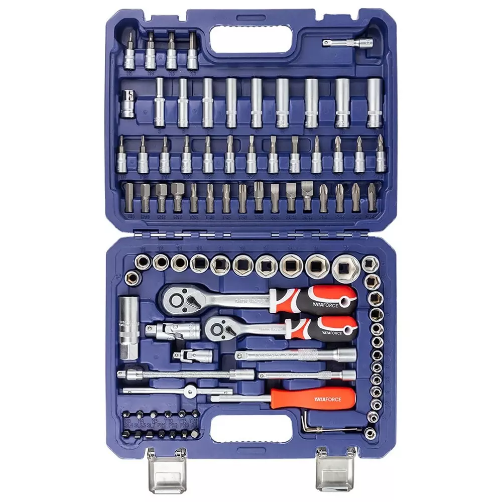 yataforce-94-pcs-socket-kit-with-ratchet-wrenches-chrome-vanadium-steel-14-38-inch-635-952-mm-size-silver-for-home-garage-auto-repairs-use