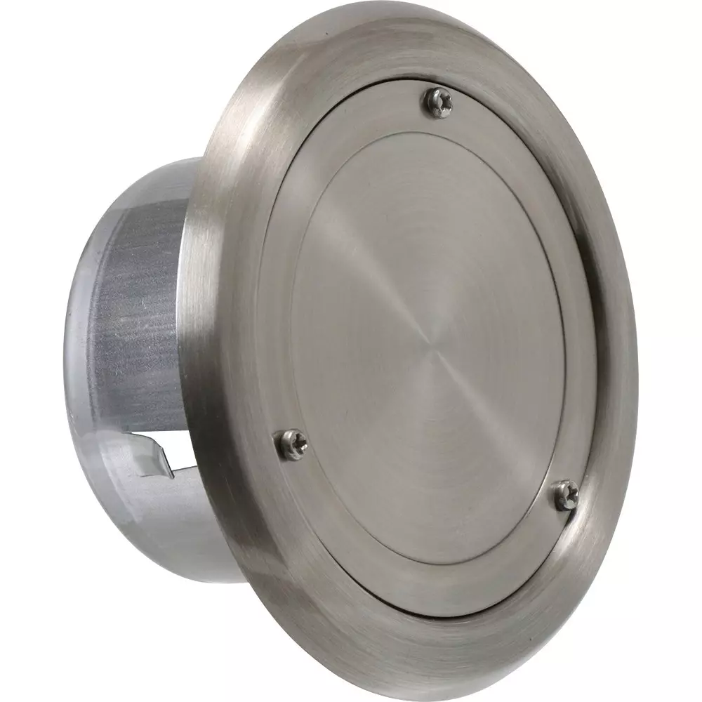 MonotaRO Stainless Steel Air Conditioner Hole Cover Hairline Clear Finish, 75