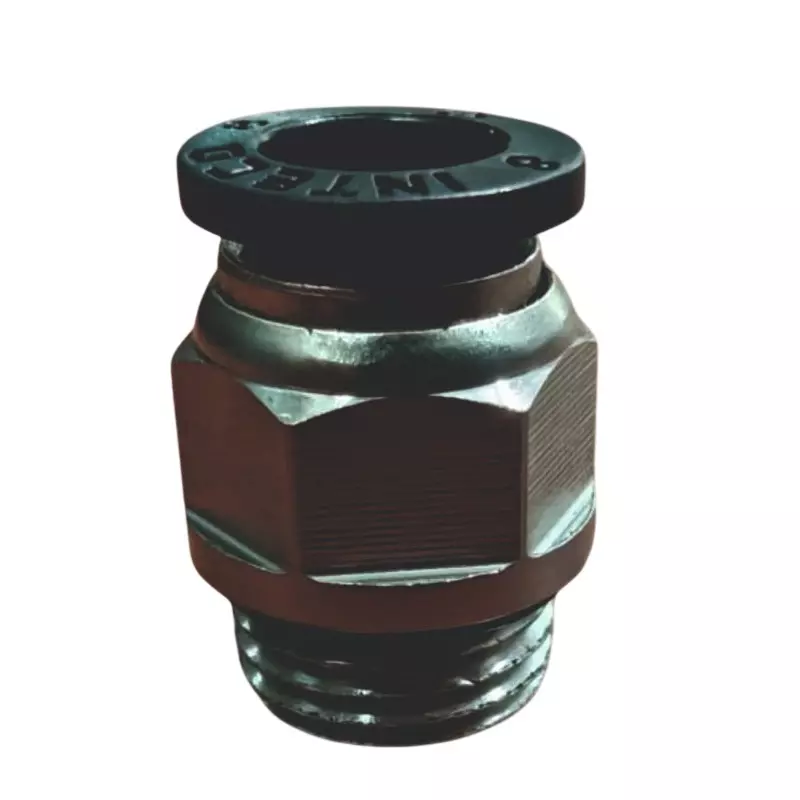 INTECO Male Connector 8 mm Outside Dia 1-Way, GPC 08-2 (Pack of 100)