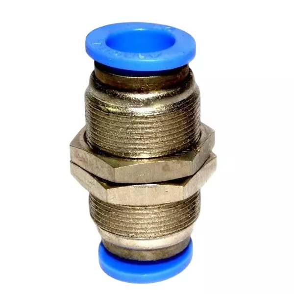 SMSN Bulk Head Union SPM Brass With Chrome Platted (Diameter: 4 - 12 mm)