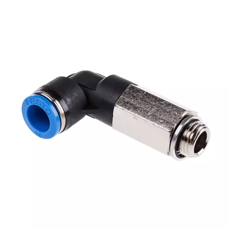 SMSN Extended Male Elbow SPLL 8 mm Outside Diameter 01(1/8) Thread Size Brass With Chrome Platted