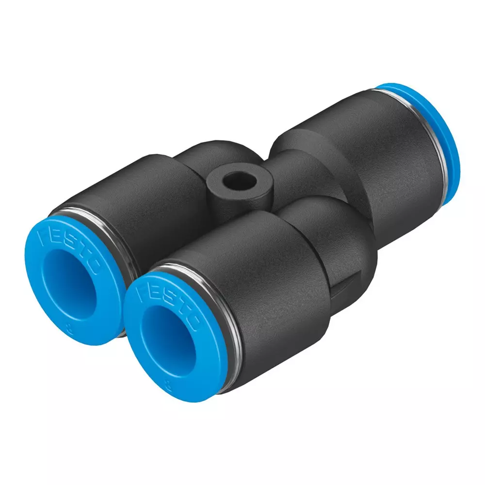 FESTO Push-in Y-Connector PBT Housing Material 5.7 mm Nominal Size, QSY-8-50 (Pack of 10)