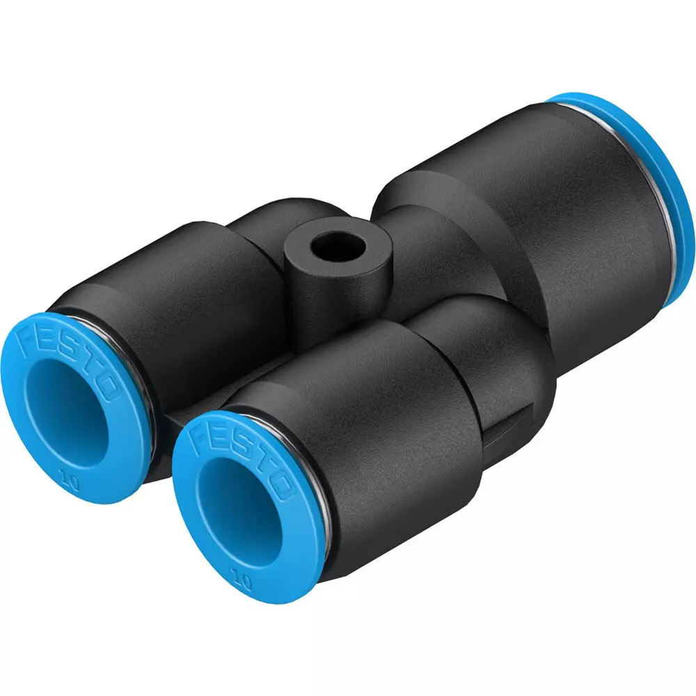 FESTO Push-in Y-Connector PBT Housing Material 5.8 mm Nominal Size, QSY-12-10-20 (Pack of 10)