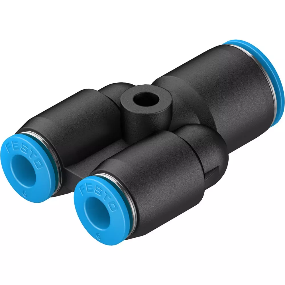 FESTO Push-in Y-Connector PBT Housing Material 3.3 mm Nominal Size, QSY-10-6 (Pack of 10)