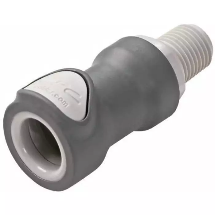Colder Products Hose Connector Straight Threaded Coupling BSPT 1/4 inch 8.3 bar, NS4D100-04BSPT