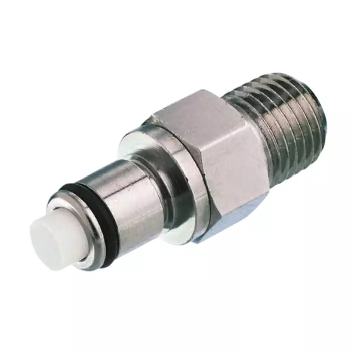 Colder Products Hose Connector Straight Threaded Coupling BSPT 1/8 inch 17.3 bar, MCD2402BSPT