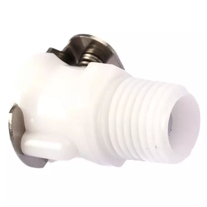 Colder Products Hose Connector Straight Threaded Coupling NPT 1/4 inch 8.3 bar, PLCD10004