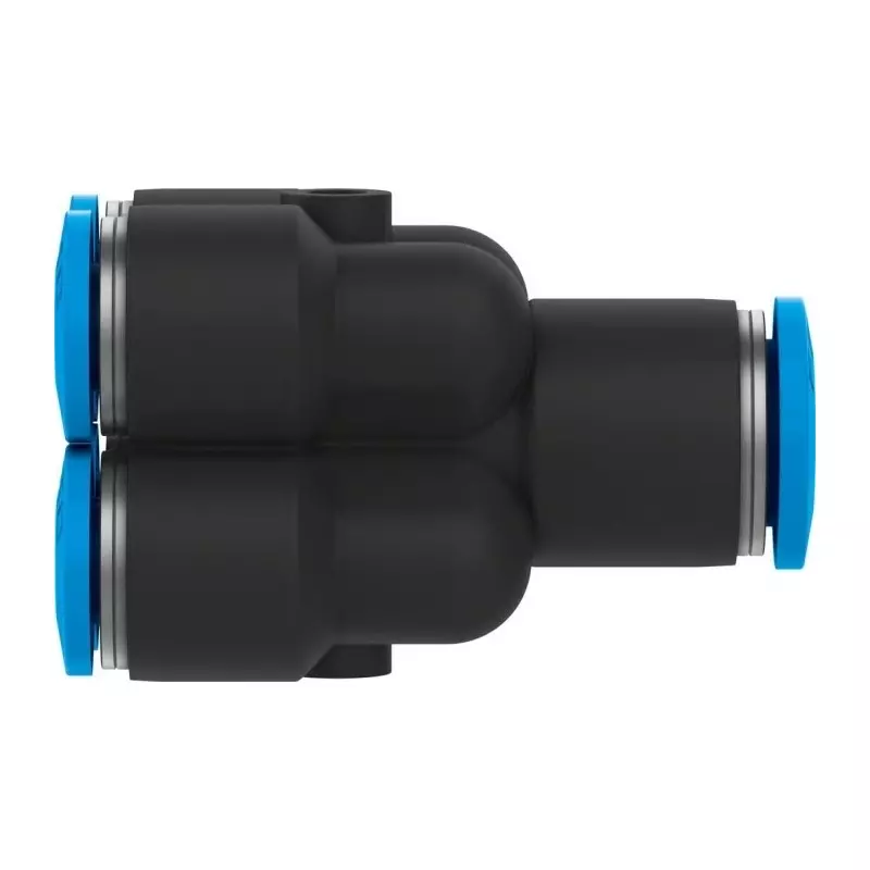 Festo Y Tube-to-Tube Adaptor QSQ Push In 4 mm Connector A, QSQ-6-4